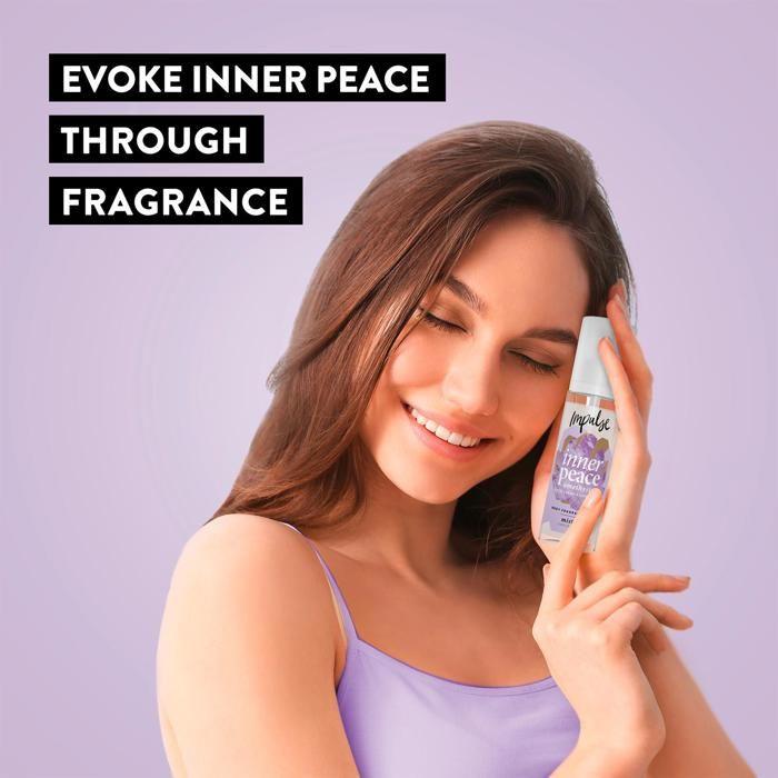Impulse Inner Peace Body Fragrance Mist Fruity Black Currant&Sandalwood, 3x150ml
