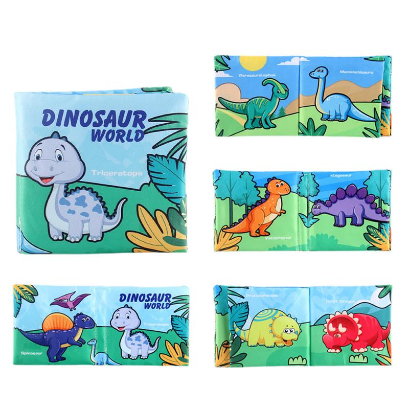 Мягкая тканевая книжка для малышей 0-3 лет, не рвущаяся, развивающая игрушка с шуршащей бумагой для младенцев и малышей