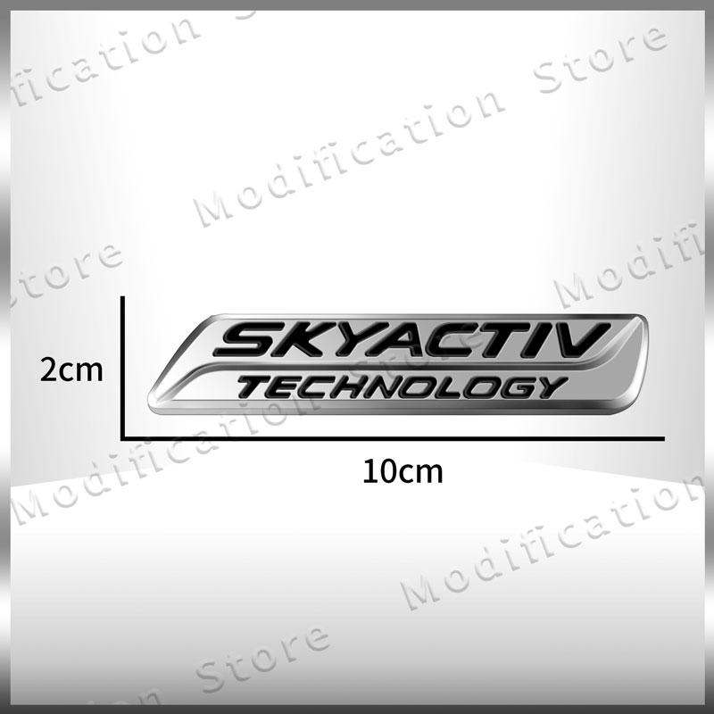 3D SKYACTIV TECHNOLOGY Logo Car Rear Trunk Badge Emblem Sider Fender Sticker For MAZDA CX-3 CX3 CX-5 CX5 CX-7 Atenza D9