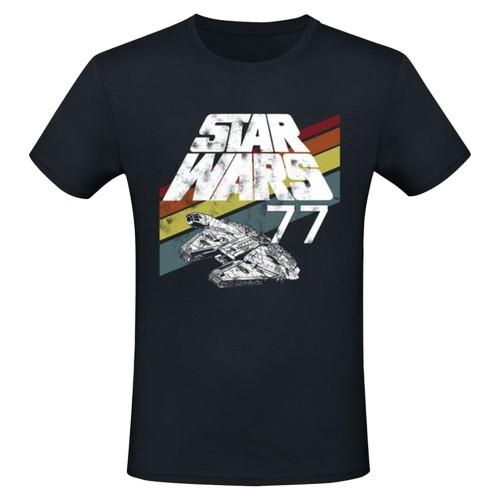 Star Wars Unisex Adult Classic 77 Falcon T-Shirt