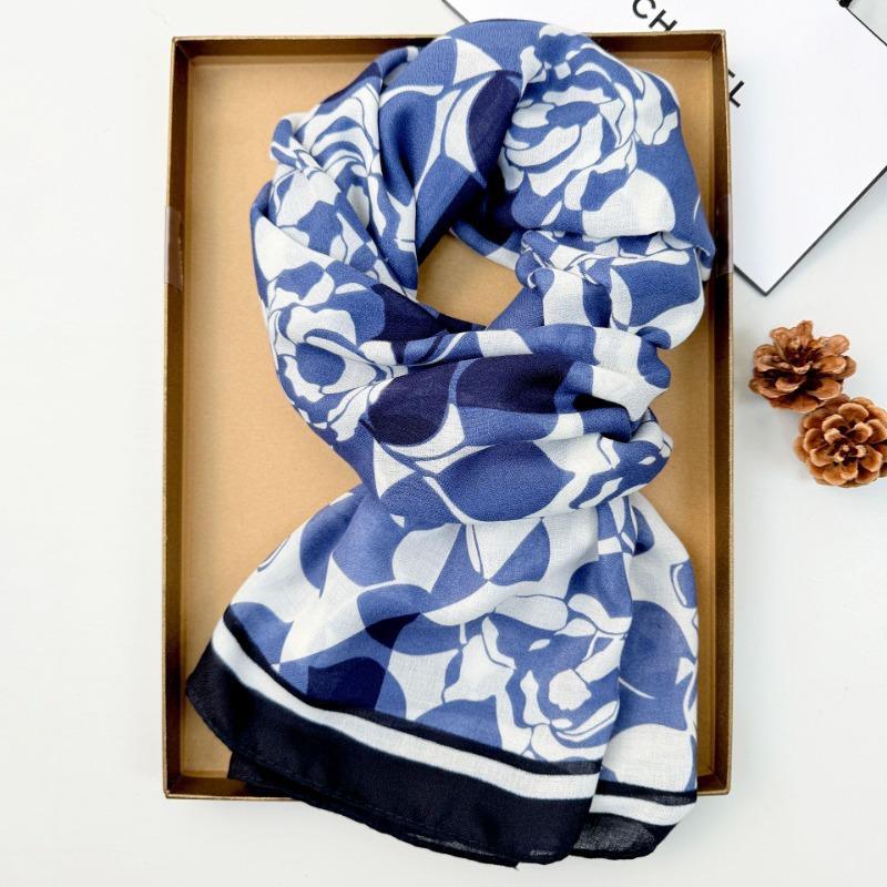 Niche Creative Cotton and Linen Long Towel Retro Women's Trend Temperament Outer Shawl Warm Scarf