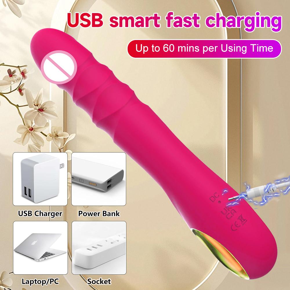 Новичок Телескопический Дилдо Вибраторы Женский G Точка Клиторальная Анальная Стимуляция Выдвижная Вагинальная Игрушка Секс-Игрушки для Женщин