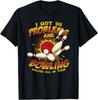 Bowling Solve Problems Retro Bowler Bowling Team Unisex T-shirt