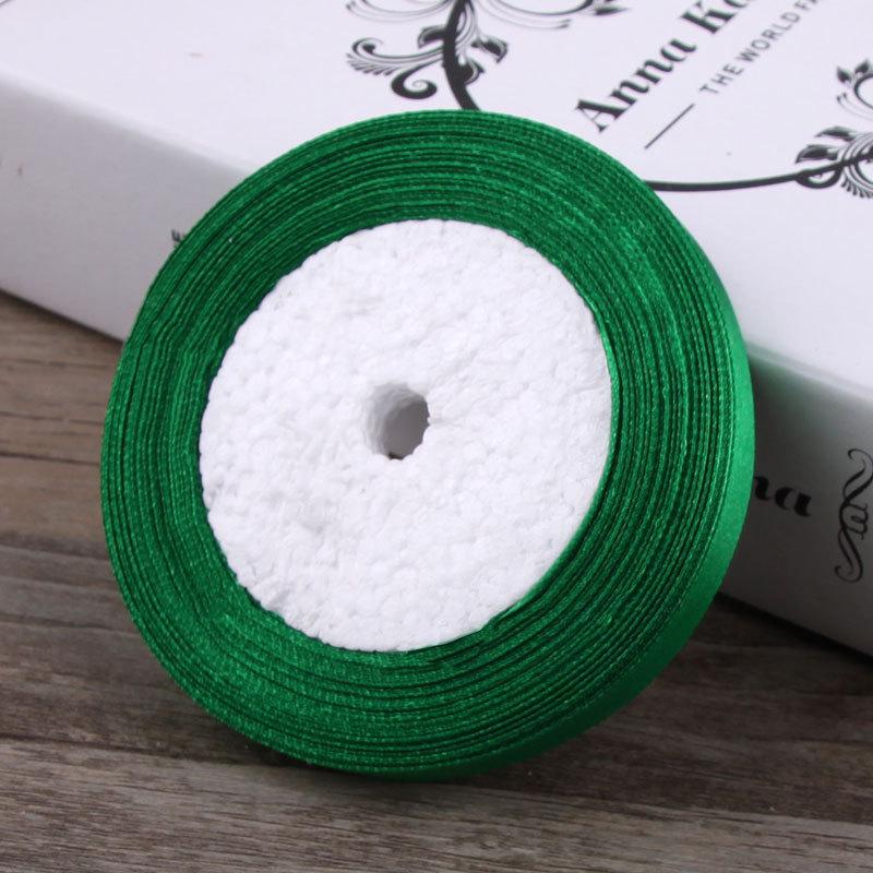 1cm Gold Satin Braided Ribbon, 10mm Silk Cloth Strip for Christmas Packaging and Gift Wrapping