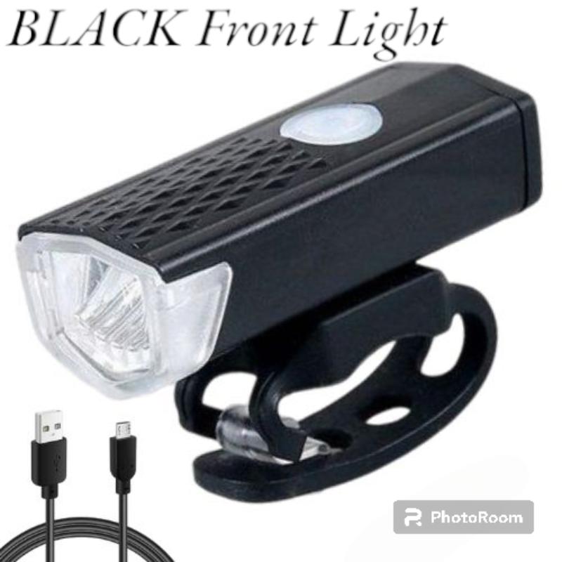 USB Rechargeable Bicycle Headlight and Taillight Waterproof for Enhanced Nighttime Safety