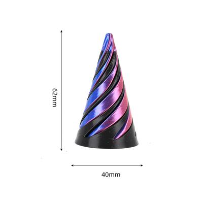 3D-печатная спиральная конусная игрушка, невозможная пирамида, сквозная скульптура, сквозная пирамида, фиджет, мини-вихревая нить, иллюзия