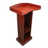 Подиумная стойка красного сандалового цвета, современный минималистский устойчивый кафедральный стол для конференц-зала
