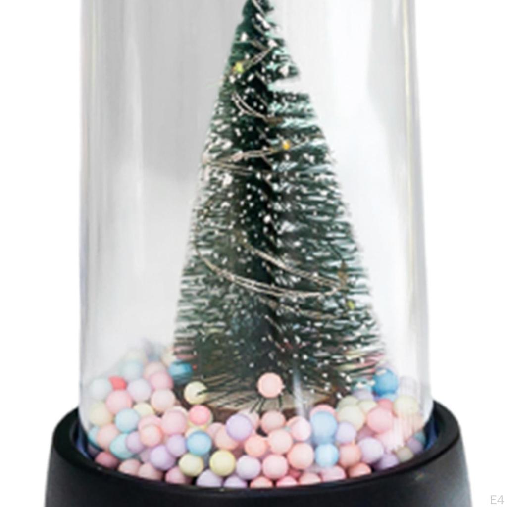Mini Christmas Tree with LED Ornament Decorative Artificial Xmas for Fireplace/ Party
