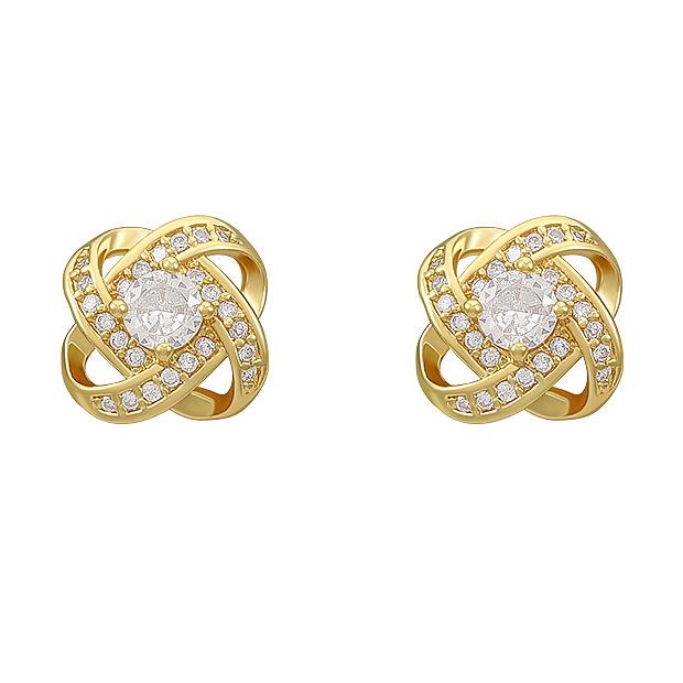 Французские ретро серьги с цирконом и жемчугом: Ювелирные изделия из серебряных игл 925 пробы класса «легкая роскошь»