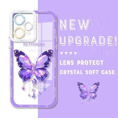 Противоударный чехол с изображением астронавта и кристаллом, полное покрытие, защита камеры, прозрачный мягкий чехол для телефона Xiaomi Redmi