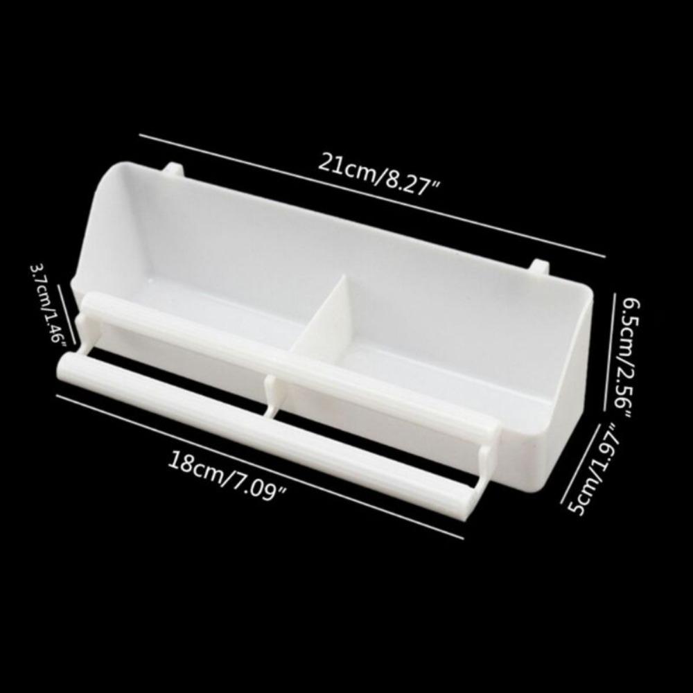 Plastic Parrot Supplies Cage Cup Feeder Feeding Bowl Food Dish Bird Feed Trough Bird Feeder