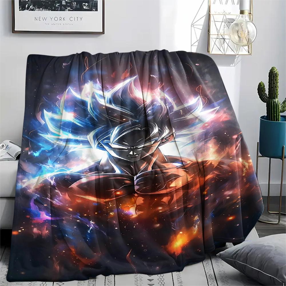 Dragon Ball Print Flannel Blanket,High quality Comfortable for All Seasons,Home Decor,Warmth and Comfort,Perfect for Christmas Gifts