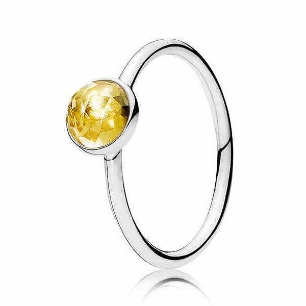 Оригинальное кольцо из стерлингового серебра 925 пробы с каплей месяца и цветным кристаллом для женщин, свадебный подарок на вечеринку, европейская модная бижутерия