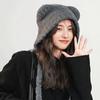 1 шт. корейская шапка вязаная шапка шерстяная шапка плюшевая шапка теплая защита ушей головная шапка
