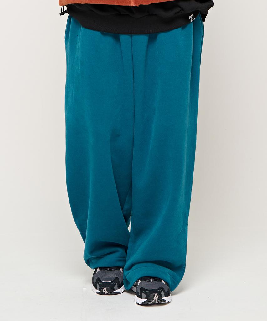CARGOBROS Cb Essential Brushed Wide Pants (Teal Blue)