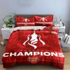 Arsenal Champions Red Set Bedding Duvet Cover Set Duvet Cover Pillowcases Home Decor (1 * Duvet Cover 2 * Pillowcases, without duvet insert)