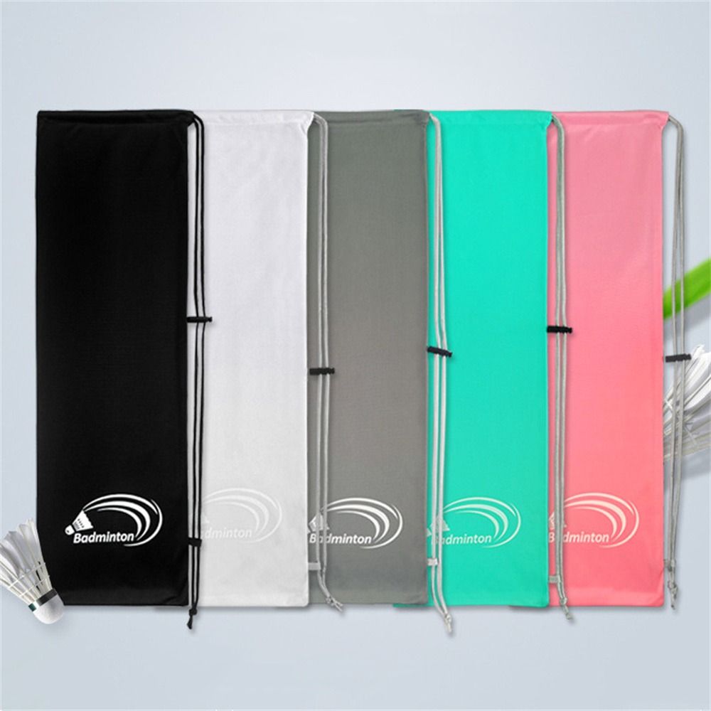 Фланелевый чехол для хранения бадминтона, карман на шнурке, защитный чехол для теннисной ракетки