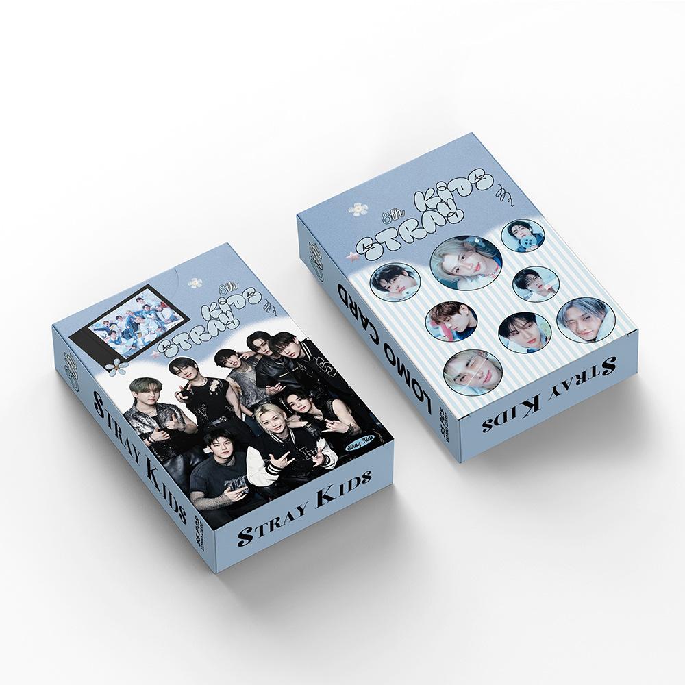 New 55Pcs Wanderer'S 8Th Anniversary Lomo Card 55 Photos Of New Peripheral Photo Card Hyunjin