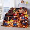 Super Mario Lightweight Flannel Blanket Soft Warm Throw Cozy Blanket for Sofa Bed Home Decor -QJY