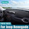 For Jeep Renegade 2015 2016 2017 2018 2019 2020 2021 2022 2023 2024 2025 Car Dashboard Cover Avoid Light Pad Anti-UV Carpet Mat