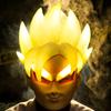 In Stock Dragon Ball Super Saiyan Shapeshifting Glowing Mask Colorful Lights Fog Effect Cosplay Props Role-Playing Surprise High Quality Gift