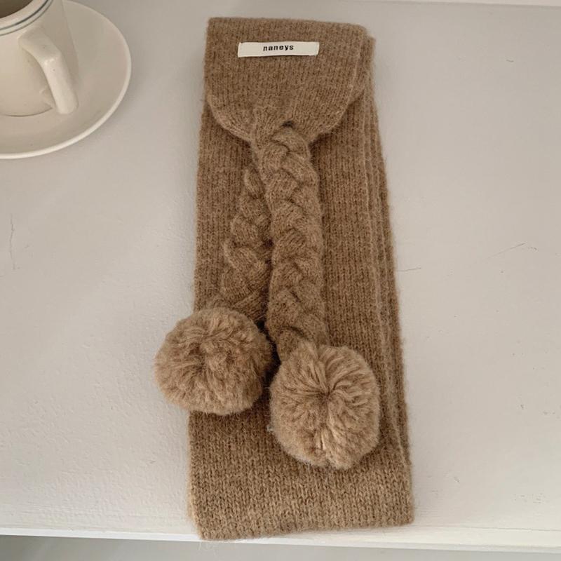 Luxury Winter Wool Scarf Women Cashmere Warm Pashmina  Neckerchief Female Shawl Wraps Thick Soft Cold-Proof Poncho Stole