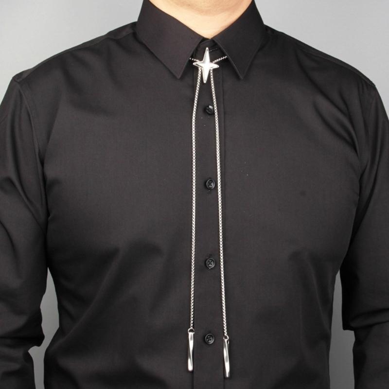 Блингблинг Звезда Кулон Боло Галстук Ожерелье Цепочка на Ключицу Подарки для Девочек Презент Лариат Боло Галстук Цепочка на Ключицу