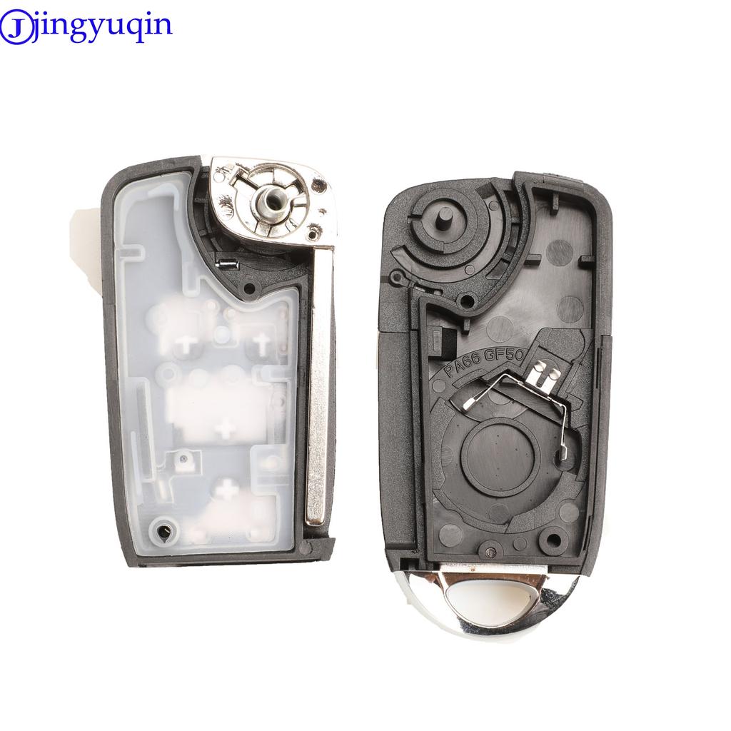 Jingyuqin 10ps For Chevrolet Cruze For Buick Regal Encore Lacrosse GL8 OPEL Insignia Astra J Zafira C Remote Car Key Cover Logo