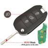 Flip Remote Smart Car Key For Citroen C3 C4 Cactus Hella For Peugeot 208 301 508 5008 Expert 434MHZ ID46 PCF7941A Chip