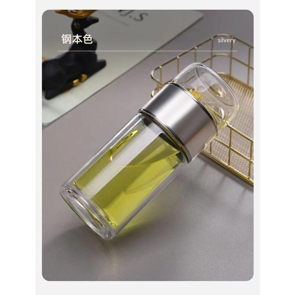 Бутылка для чайной воды 500 мл, двухслойная чашка для чайной воды из боросиликатного стекла, стакан для заварки, посуда для напитков, бутылка для воды с чайным фильтром