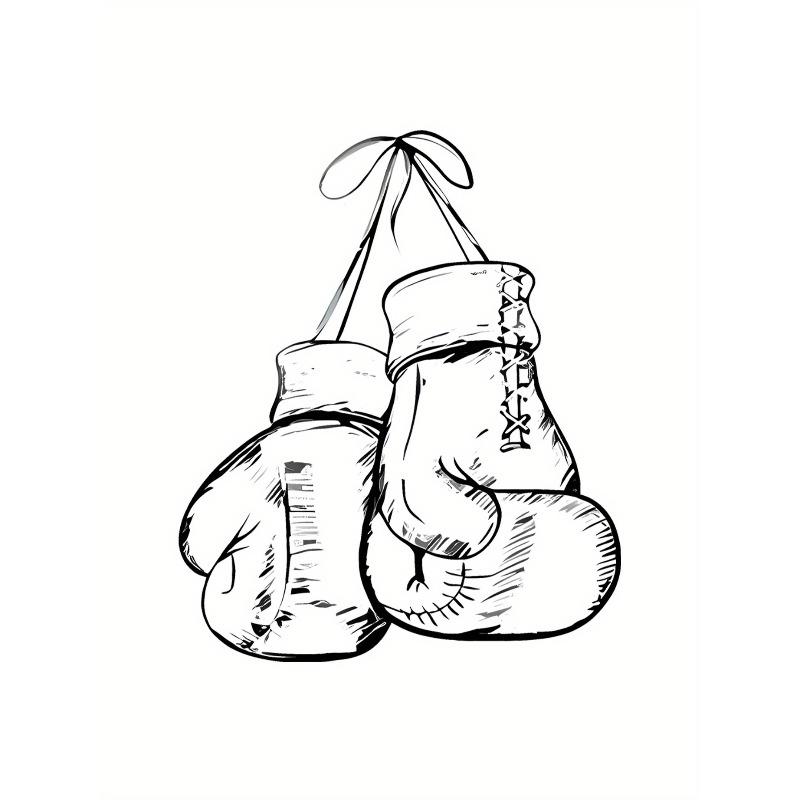 Женская футболка с принтом линейных боксерских перчаток, модная, с коротким рукавом, повседневная, летний топ для отпуска