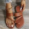 Fashion Women Minimalist Thong Sandals 2024 New Fashion Flat Sandals Summer Outdoor Beach Vacation Leisure Woman Shoes