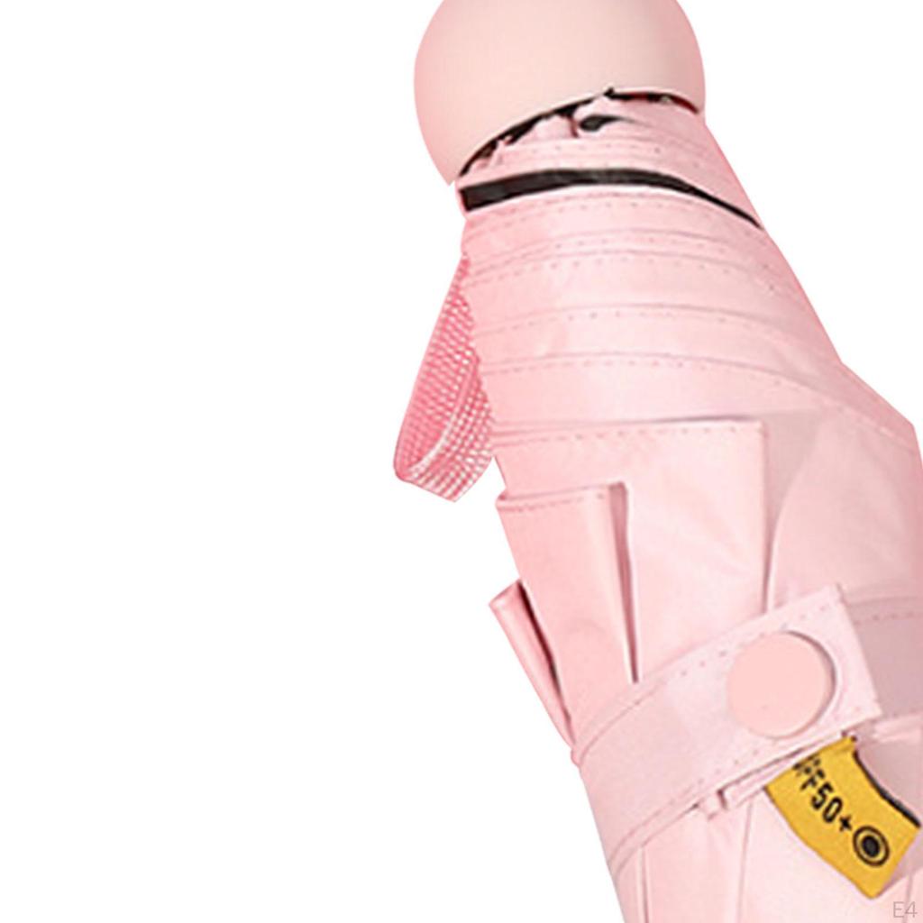 Зонт складной компактный маленький с черным покрытием Personal Sun