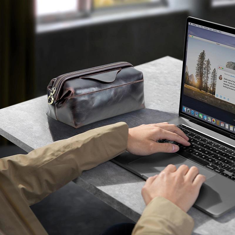 CONTACTS Сумка для хранения данных из натуральной кожи, Сумка для хранения цифровых аксессуаров, Органайзер для кабелей телефона, дорожный органайзер для кабелей