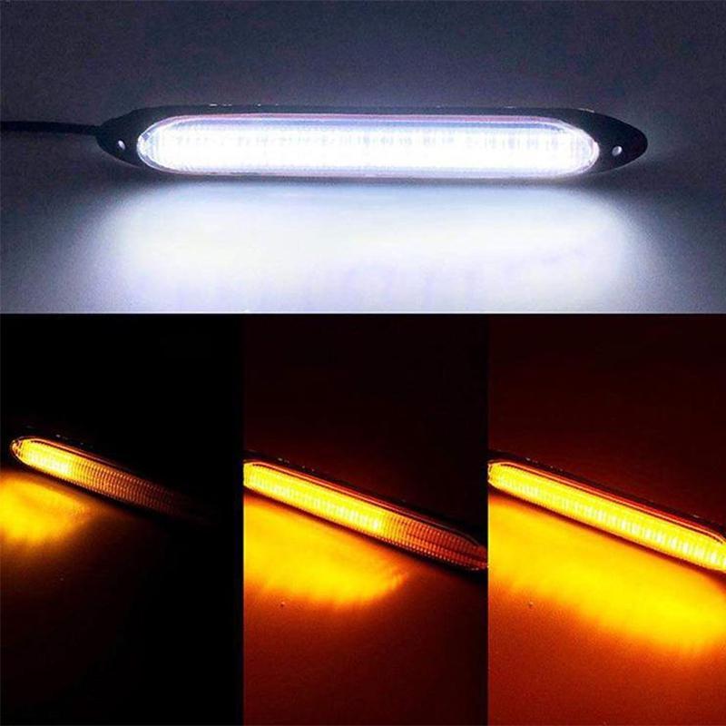 2PCS LED Car Daytime Running Lights Car Signal Turn Lights Bright Car Modified Decoration Light ZPG