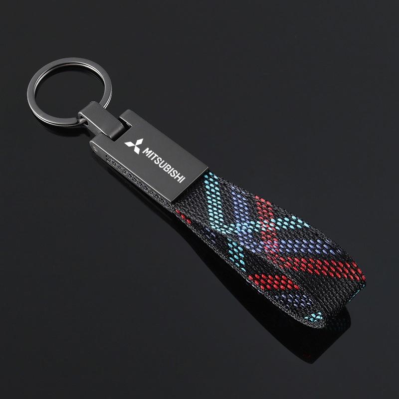 Car Key Rings Key Chain Holder Pendant Car Keyring For Mitsubishi Pajero Outlander XL Montero Lancer Triton l200 Galant Evo ASX