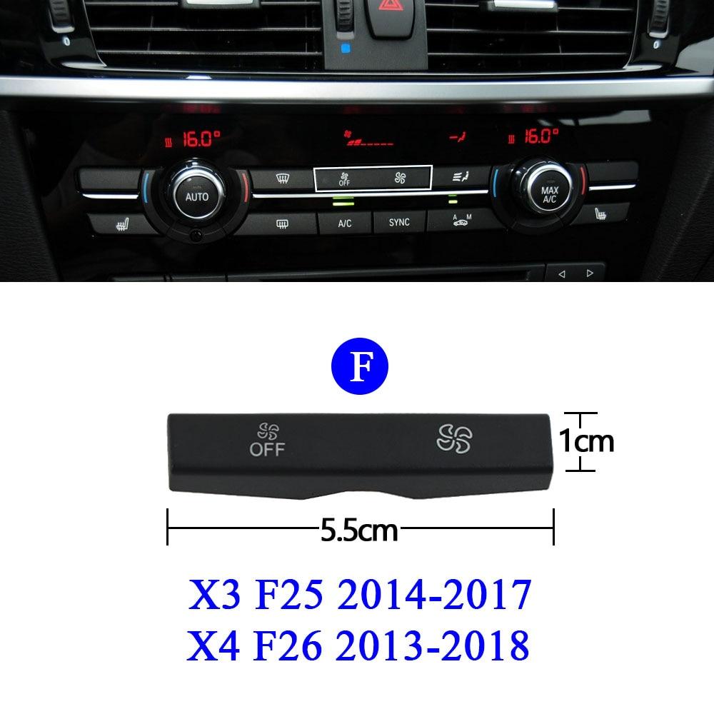 Автомобильный обогреватель переменного тока, климатический вентилятор, кнопка громкости ветра, крышки для BMW 1 2 3 4 X1 X3 X5 X6 серии F20 F30 F35 F80 F25 F26 E70 E84 E90