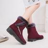 Новые зимние сапоги, женские повседневные ботинки на плоском каблуке, зимняя теплая хлопковая обувь, большие сапоги