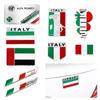 RZUD8 Car Stickers 3D Aluminum Auto Logos Stickers For Alfa Romeo 4C 159 Spider Giulia Giulietta 156 Tonale Car Body Decoration Paster
