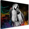 Canvas Print Colorful Parrots Abstract