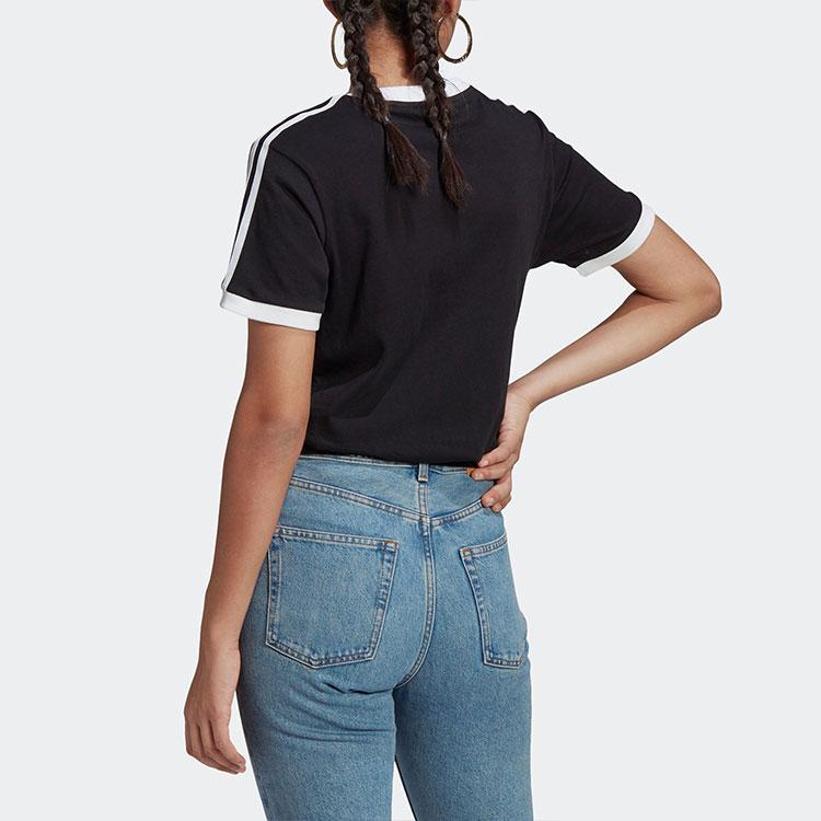 Adidas Originals ADICOLOR CLASSICS 3 Set in Sleeve T Shirt Women's Black GN2900