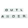 Fit For Outlander Original ABS Chrome Car 3D Letters Hood Emblem Logo Badge Car Stickers Styling Car Decal Accessories