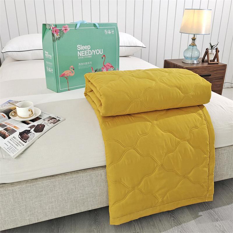 Летнее тонкое одеяло, новое одеяло для кондиционера, подарок, приятный к коже стиранный хлопок, летнее прохладное одеяло