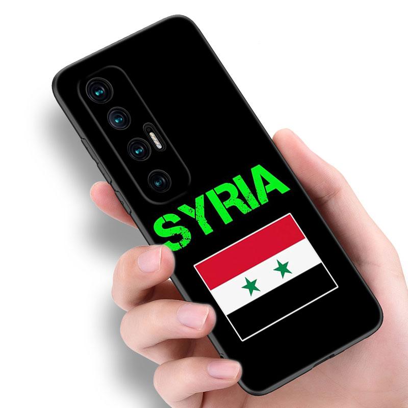 Syrian Revolution Flag Black Phone Case For Xiaomi Mi 9 SE 8 10 10T 11 12 13 Lite 9T 11T 12S 12T 13T 14 Pro 5G NE 11i 12X