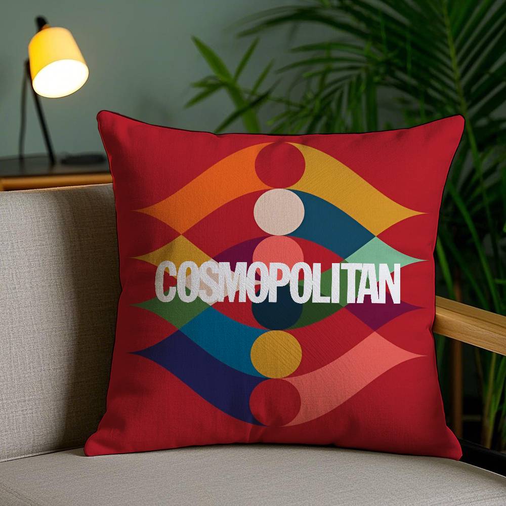 Female-oriented Style Cosmopolitan Pillow Case Anti-dustmite Pillowcase Invisible zipper silky short plush Sofa cushion cover