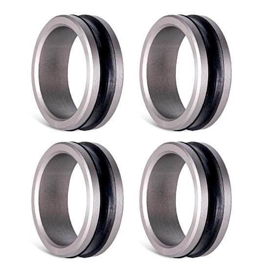 1/2/4 шт. Кольца для протяжки рыболовной лески, Не ржавеющие, Устойчивые к коррозии, Противоскользящая конструкция, Кольца для пальцев для протяжки, Рыболовные аксессуары