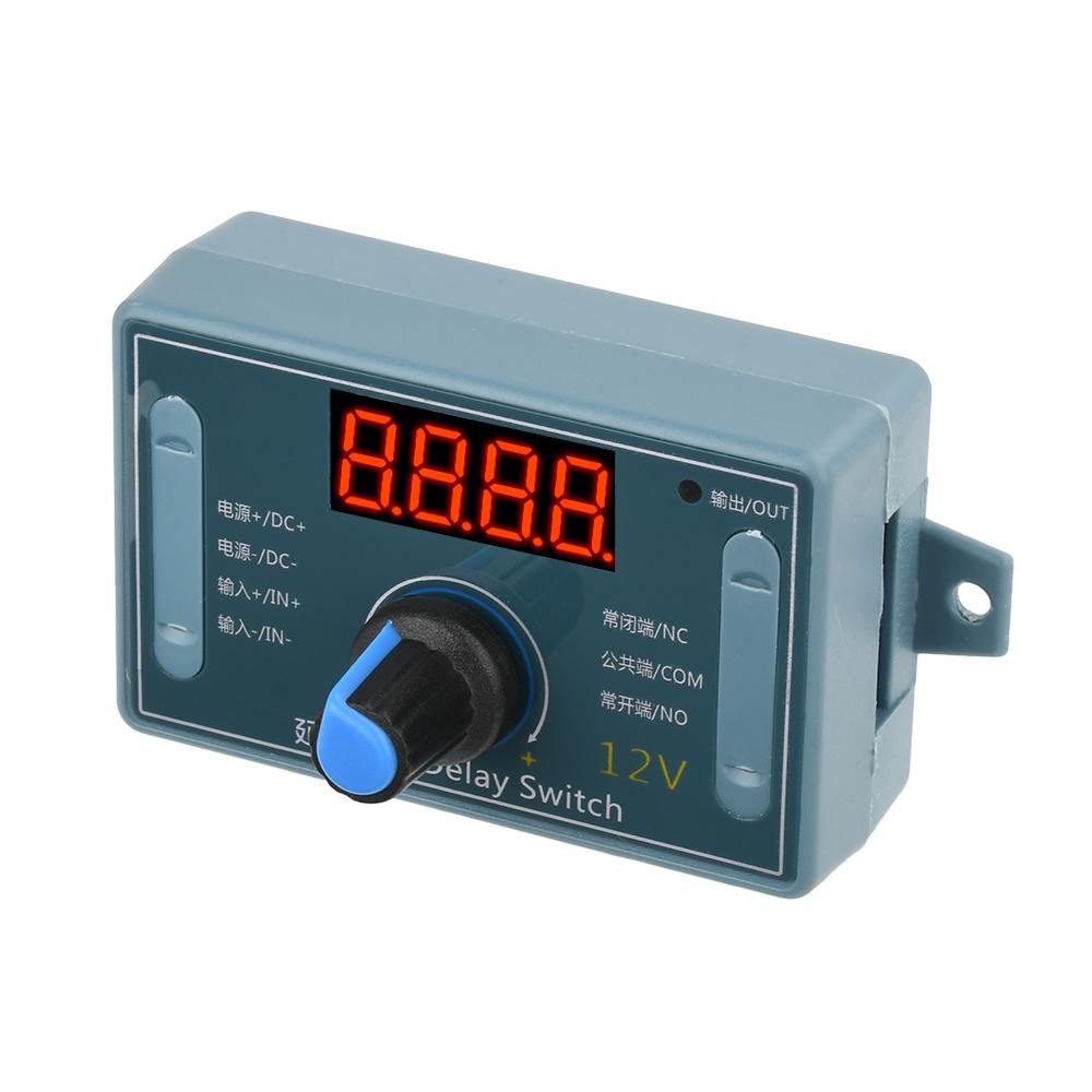 1.1s-999min Adjustable Delay Relay Module 11 Modes DC1/11/11V Power Reverse Protection Power Off Memory for LED Strip Control