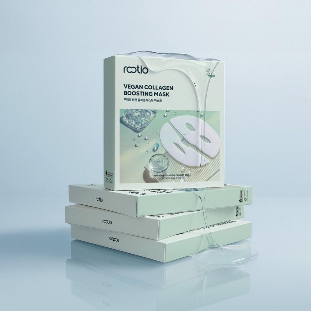 [Luthione] Веганская маска для стимуляции коллагена (1 шт. - 4 шт.) - Корейская тканевая маска для лица для увлажнения и повышения упругости