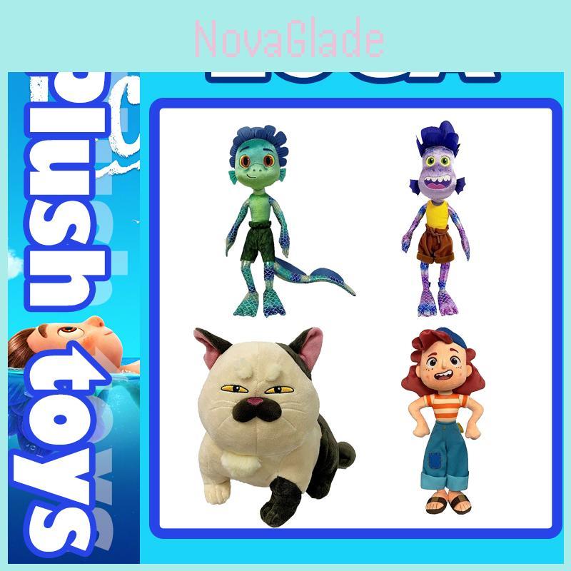 Colorful And Lifelike Cartoon Luca Alberto Julia Cat Sea Monster Boys Plush Toys Anime Figures Dolls