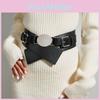 Cummerbundle Cipri Womens Waist Belt Oval Metal Buckle Clothing Accessories